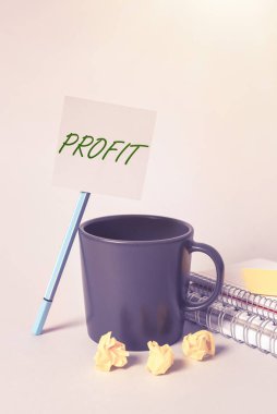 El yazısı kârı, iş dünyası, kazanılan miktar ile harcanan miktar arasındaki farkı gösteriyor.