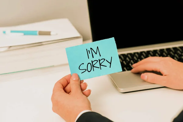 Sorry Business Overview Toask Forgiveness Someone You Unintensionaly Hurt — 스톡 사진