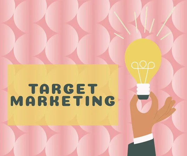 Légende Conceptuelle Target Marketing Business Showcase Objectif Audience Clients Sélectionnés — Photo
