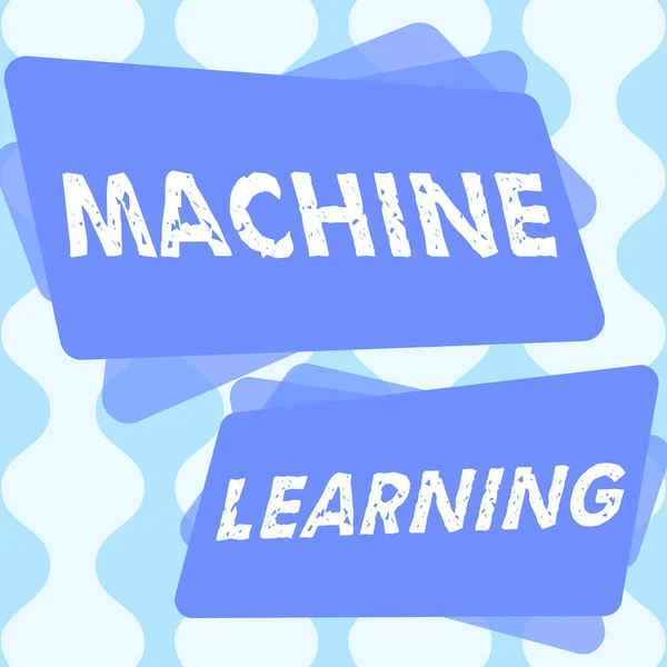 Handskrift Text Maskininlärning Affärsidé Begreppet Att Dator Kan Lära Sig — Stockfoto