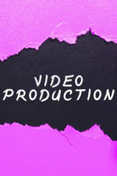 Εγγραφή Εμφάνισης Κειμένου Video Production Internet Concept Διαδικασία Μετατροπής Μιας — Φωτογραφία Αρχείου