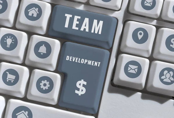 Conceptual Display Team Development Business Concept Enhancement Effectiveness Work Groups — Stock Photo, Image