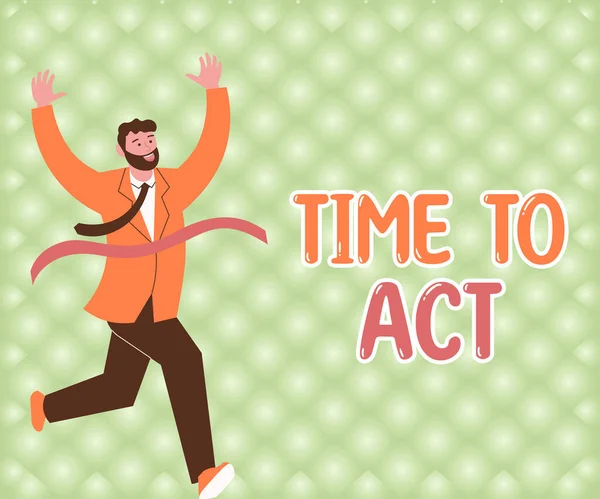 Konzeptionelle Anzeige Time Act Internet Konzept Der Richtige Moment Sofort — Stockfoto