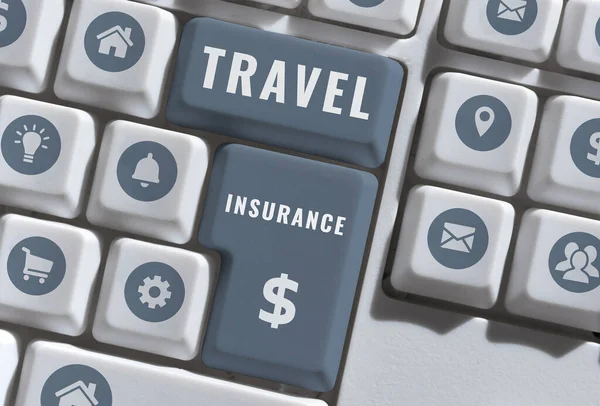 Страхование Путешествий Word Covers Costs Losses Associated Traveling — стоковое фото