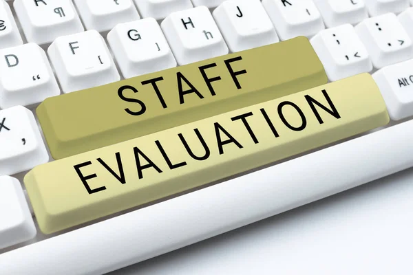 Inspiration Showing Sign Staff Evaluation Business Approach Assessment Review Worker — Stock Photo, Image