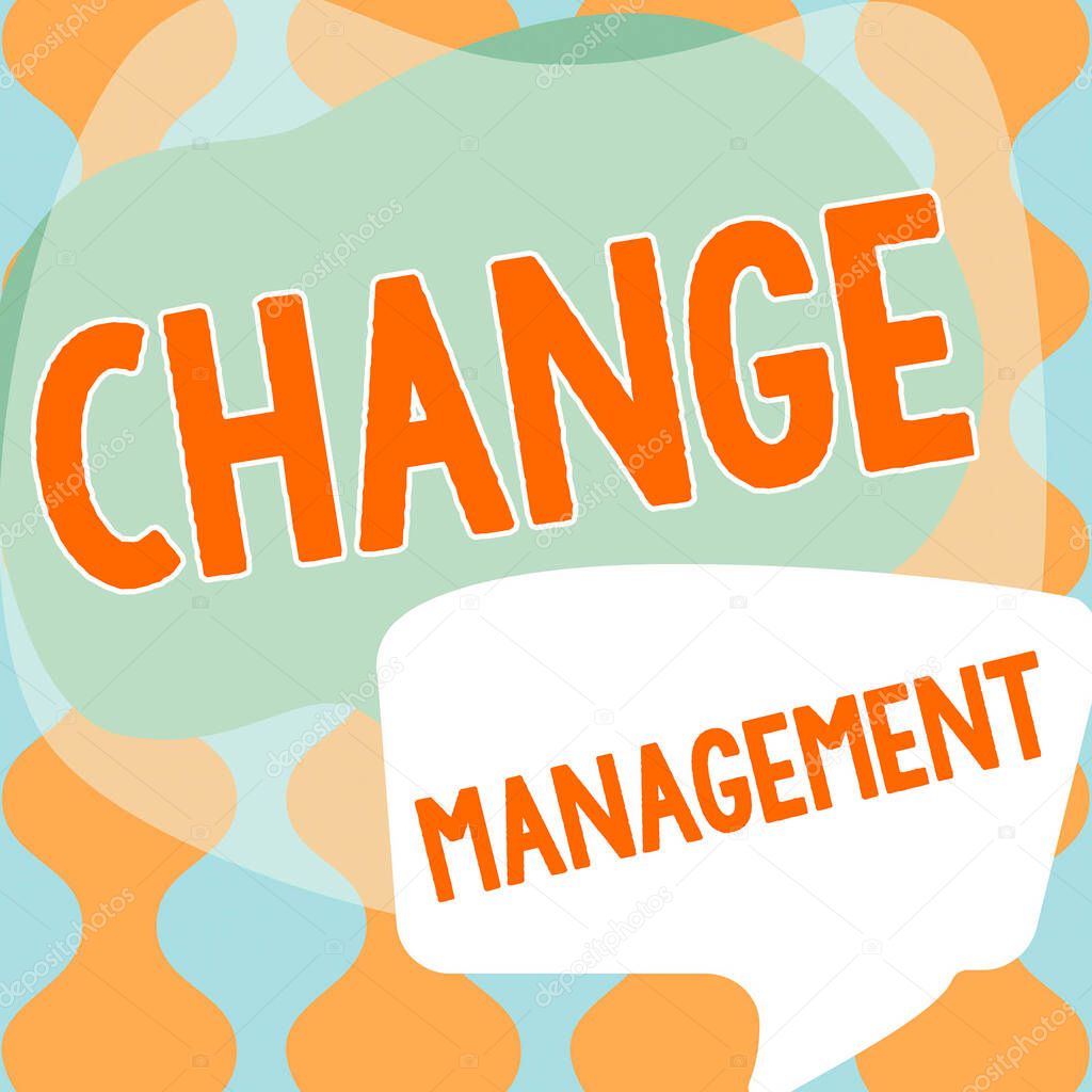 Manejo del cambio de texto a mano, Concepto que significa desarrollo