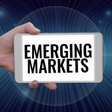 Kavramsal manşet Gelişmekte Olan Piyasalar, daha üretken kapasiteye yatırım yapan kavramsal fotoğraf ulusları