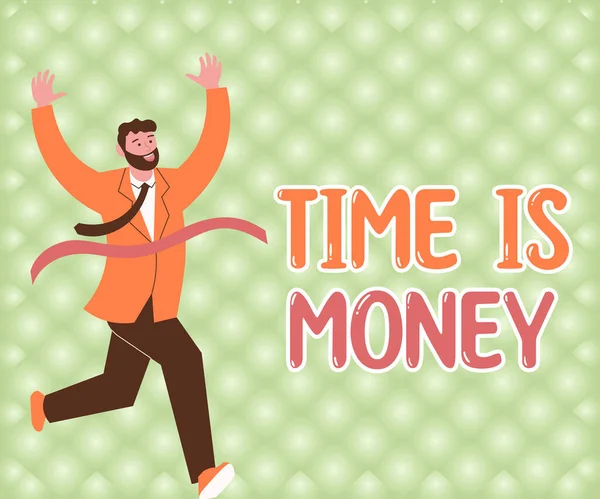 Conceptuele Weergave Time Money Business Overzicht Dingen Snel Mogelijk Doen — Stockfoto