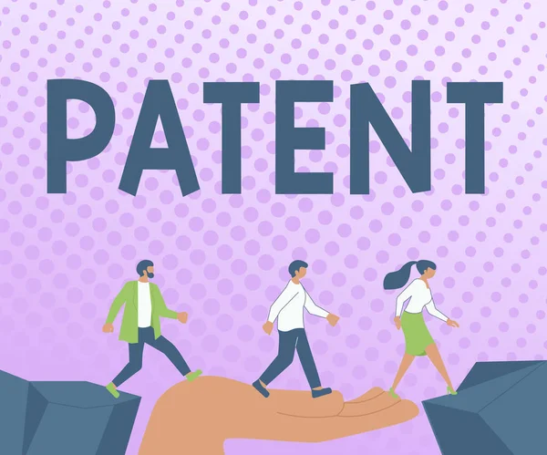Exhibición Conceptual Patente Propiedad Intelectual Foto Conceptual Que Derecho Legal —  Fotos de Stock