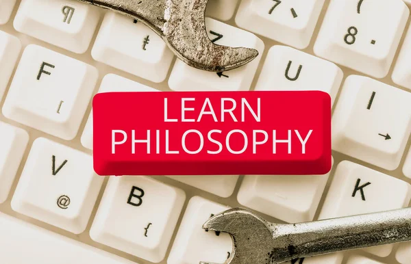 Conceptual Display Learn Philosophy Conceptual Photo Learn Develop Sound Methods — Stock Photo, Image