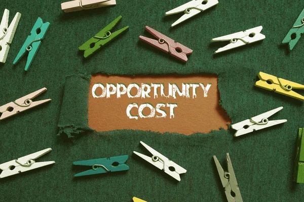Tekst Teken Tonen Opportunity Cost Business Concept Prijs Van Het — Stockfoto
