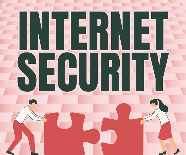 Konzeptionelle Bildunterschrift Internet Security Konzept Zum Schutz Vor Angriffen Über — Stockfoto