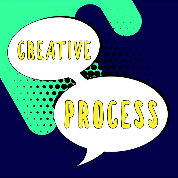 Kreativer Prozess Internet Konzept Das Ideen Etwas Wertvollem Verbindet Kreativität — Stockfoto