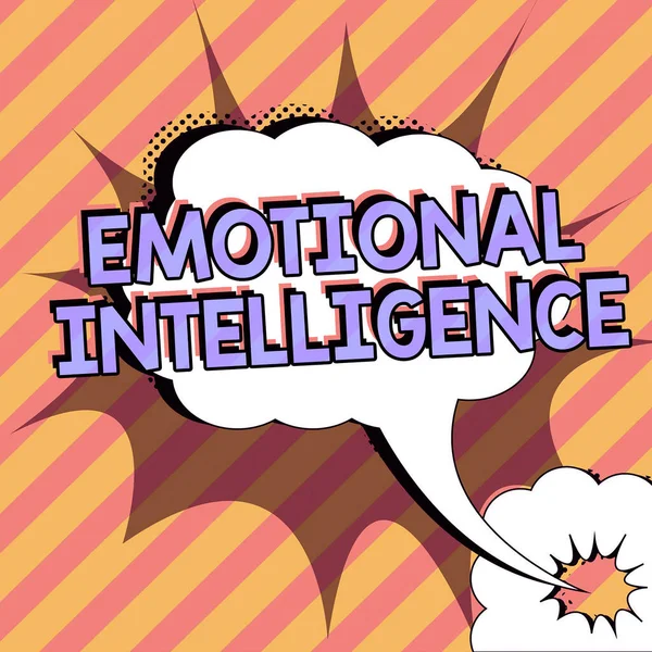 Konceptuální Zobrazení Emocionální Inteligence Schopnost Podnikatelských Nápadů Být Vědom Ovládání — Stock fotografie