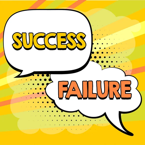 Знак Отображения Неудачи Успеха Неудачи Обзор Бизнеса Является Частью Вашего — стоковое фото