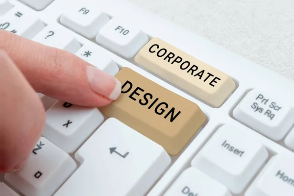 Writing Displaying Text Corporate Design Word Written Official Graphical Design — Stock Photo, Image