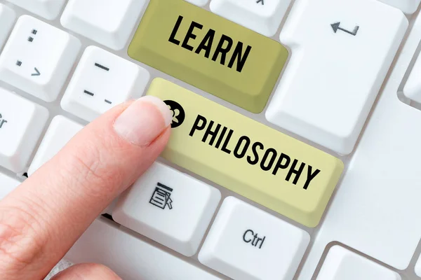Conceptual Display Learn Philosophy Word Written Learn Develop Sound Methods — Stock Photo, Image