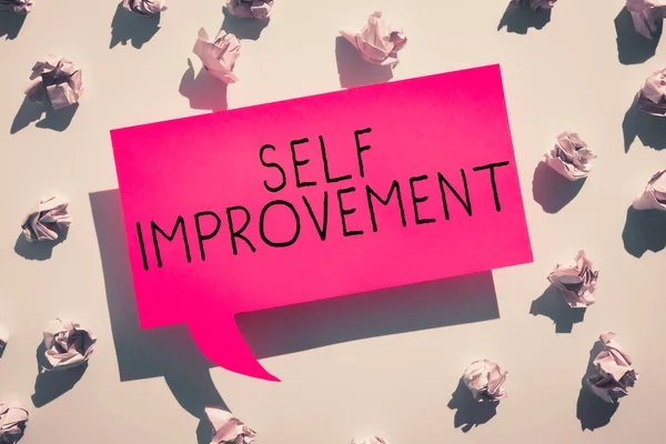 Εννοιολογική Επίδειξη Self Improvement Επιχειρηματική Επισκόπηση Της Διαδικασίας Για Κάνετε — Φωτογραφία Αρχείου
