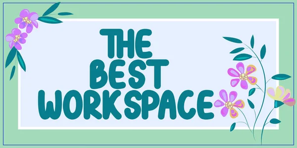 Best Workspace Business Overview Comfortable Working Conditions Company Employees — 스톡 사진