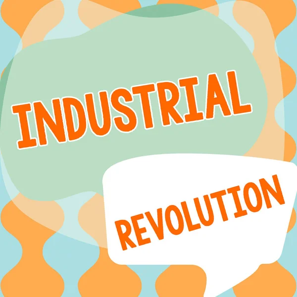 Texto Que Muestra Inspiración Revolución Industrial Negocios Muestran Cambios Fabricación —  Fotos de Stock