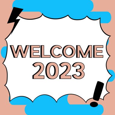 Yeni Yıl Kutlamaları Tezahüratına Başlamak İçin Yeni Yıl Şovu 2023 'ü gösteren bir metin yazısı.