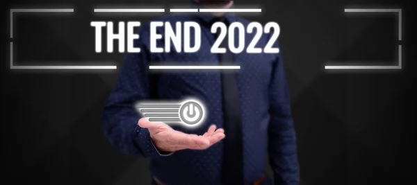 Affichage Conceptuel Fin 2022 Concept Entreprise Bonne Année Derniers Jours — Photo