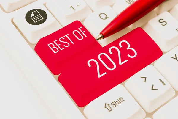 Texto Mostrando Inspiração Best 2023 Business Showcase Grandes Maravilhosas Coisas — Fotografia de Stock