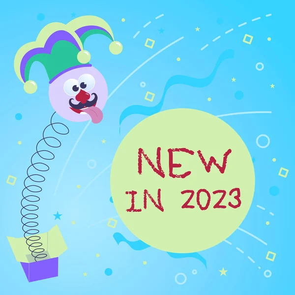 Yeni Kavramsal Görünüm 2023 Kavramsal Anlamı Olan Yeni Şeyler Listesi — Stok fotoğraf