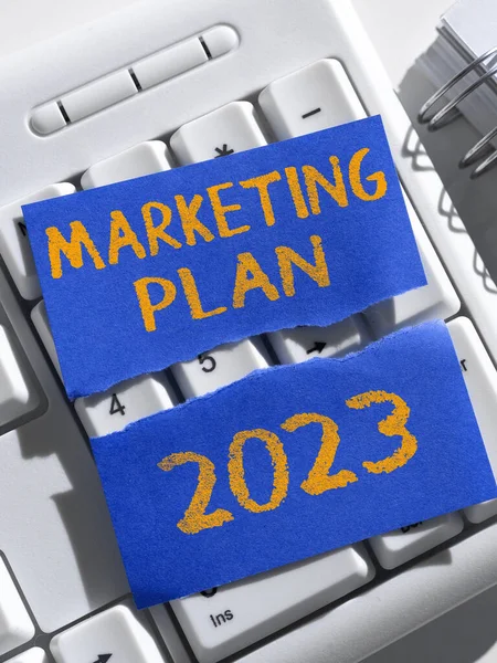2017 Text Showing Inspiration Marketing Plan 2023 Business Approach Schedule — 스톡 사진