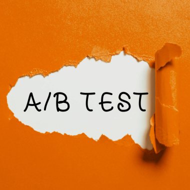 A 'ya B Testi' ni gösteren imza, Basit Kısa Anket Araştırma Sorgu Araştırması Anketi Sözcüğü
