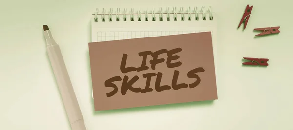 Konzeptionelle Bildunterschrift Life Skills Business Überblick Der Notwendig Oder Wünschenswert — Stockfoto