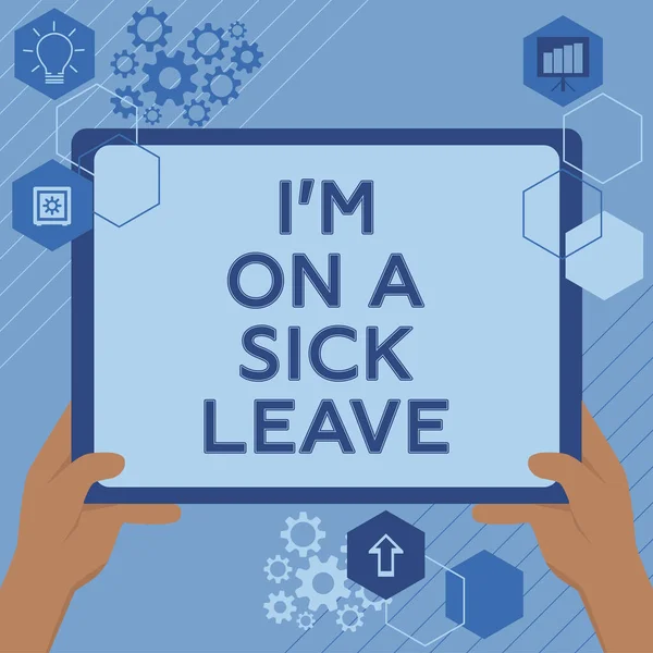 Exhibición Conceptual Sick Leave Concepto Negocio Pagado Tiempo Libre Del —  Fotos de Stock