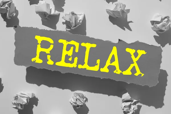 Fogalmi Felirat Relax Business Showcase Make Become Less Feszült Nyugtató — Stock Fotó