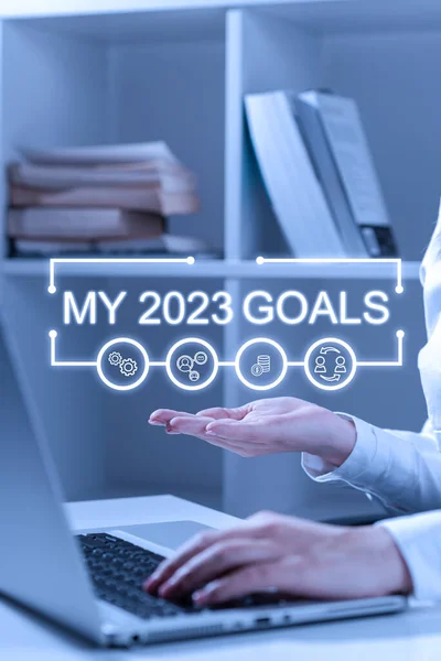 Εγγραφείτε Για Την Εμφάνιση Των Στόχων Μου Του 2023 Επιχειρηματική — Φωτογραφία Αρχείου