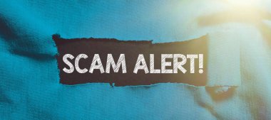 El yazısı dolandırıcılığı uyarısı, iş genel görünümü birini entrika ya da dolandırıcılık ihbarı hakkında uyarma