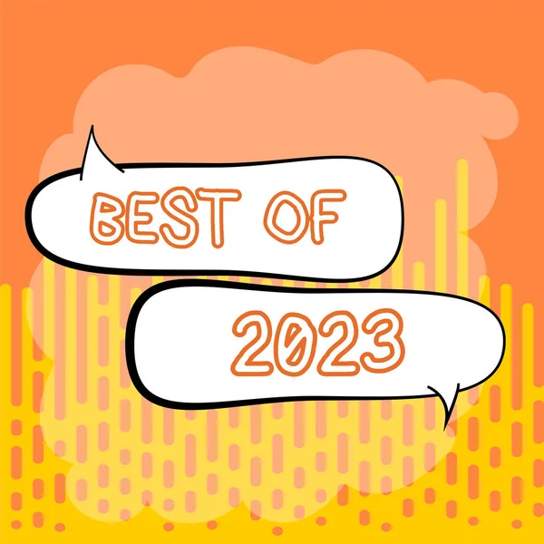 Podpis Tekstowy Prezentujący Best 2023 Business Showcase Wielkie Wspaniałe Rzeczy — Zdjęcie stockowe
