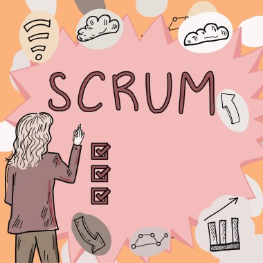 Metin Scrum, Kavramsal fotoğraf el yazısı, oyunun yazılı karakterlerinden farklı olarak yazılıyor