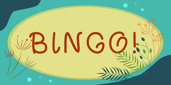 Bingo Business Conception Game Chance Which Each Player Match Numbers — 스톡 사진