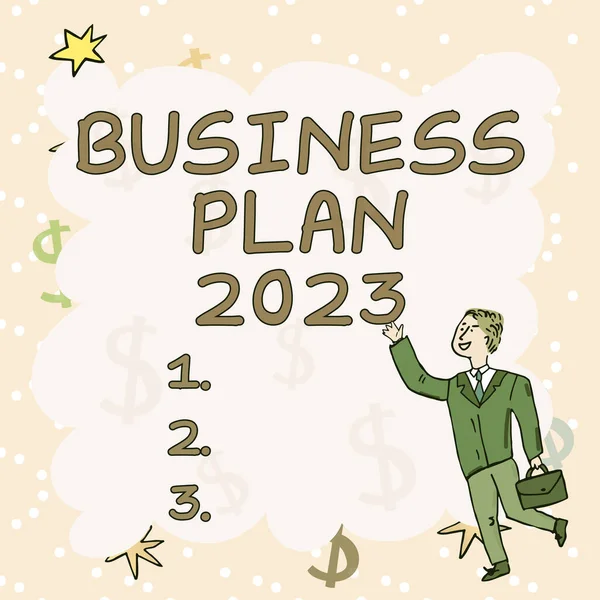 Inspiration showing sign Business Plan 2023, Business overview Challenging Business Ideas and Goals for New Year