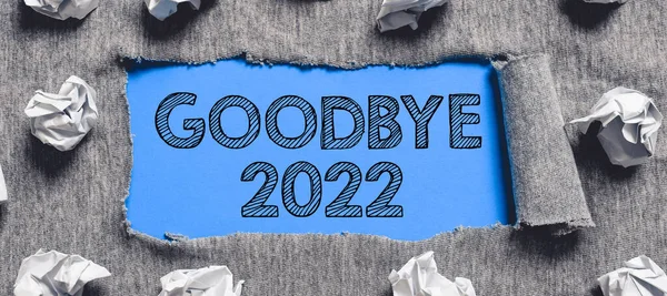 Conceptual Display Goodbye 2023 Üzleti Ötlet Boldog Karácsonyt Ünnepeket Kívánunk — Stock Fotó