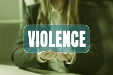 Metin Şiddeti gösterme, fiziksel şiddetin yaralama, kötüye kullanma, zarar verme ya da yok etme için kullanılması.