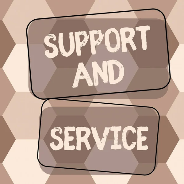 Konceptuel Visning Support Service Business Udstillingsvindue Teknisk Assistance Kundeservice Business - Stock-foto