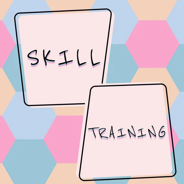 Handwriting Text Skill Training Internet Concept Designed Gain Enhance Knowledge — Stock Photo, Image