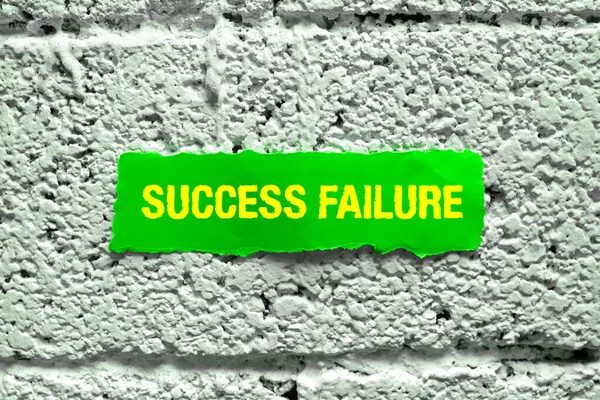 Концептуальный Дисплей Провал Успеха Неудача Бизнес Обзора Является Частью Вашего — стоковое фото