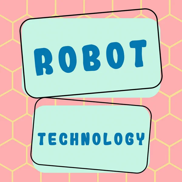 Handskrift Text Robotteknik Affärsöversikt Utveckla Maskiner Som Kan Ersätta Människor — Stockfoto