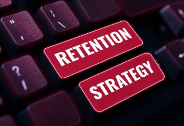 Çalışan cirosunu ve zayiatını azaltmak için Retention Strategy, Business konsept faaliyetlerini sunan metin başlığı