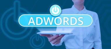 Adwords 'i gösteren metin işareti, set bütçesinde reklam için yazılmış sözcük ve sadece reklamlara tıklandığında ödeme