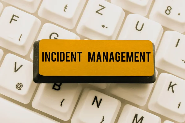 Conceptual Display Incident Management Business Overview Process Return Service Normal — Stock fotografie