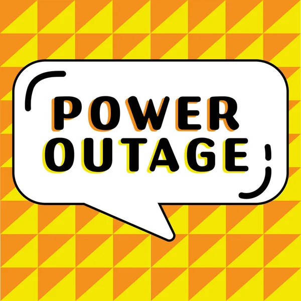 Légende Textuelle Présentant Power Outage Business Showcase Capacité Influencer Les — Photo