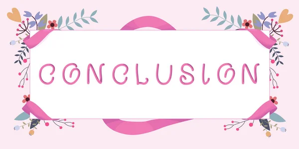 Conclusion Business Showcase Results Analysis Final Decision End Event Process — 스톡 사진
